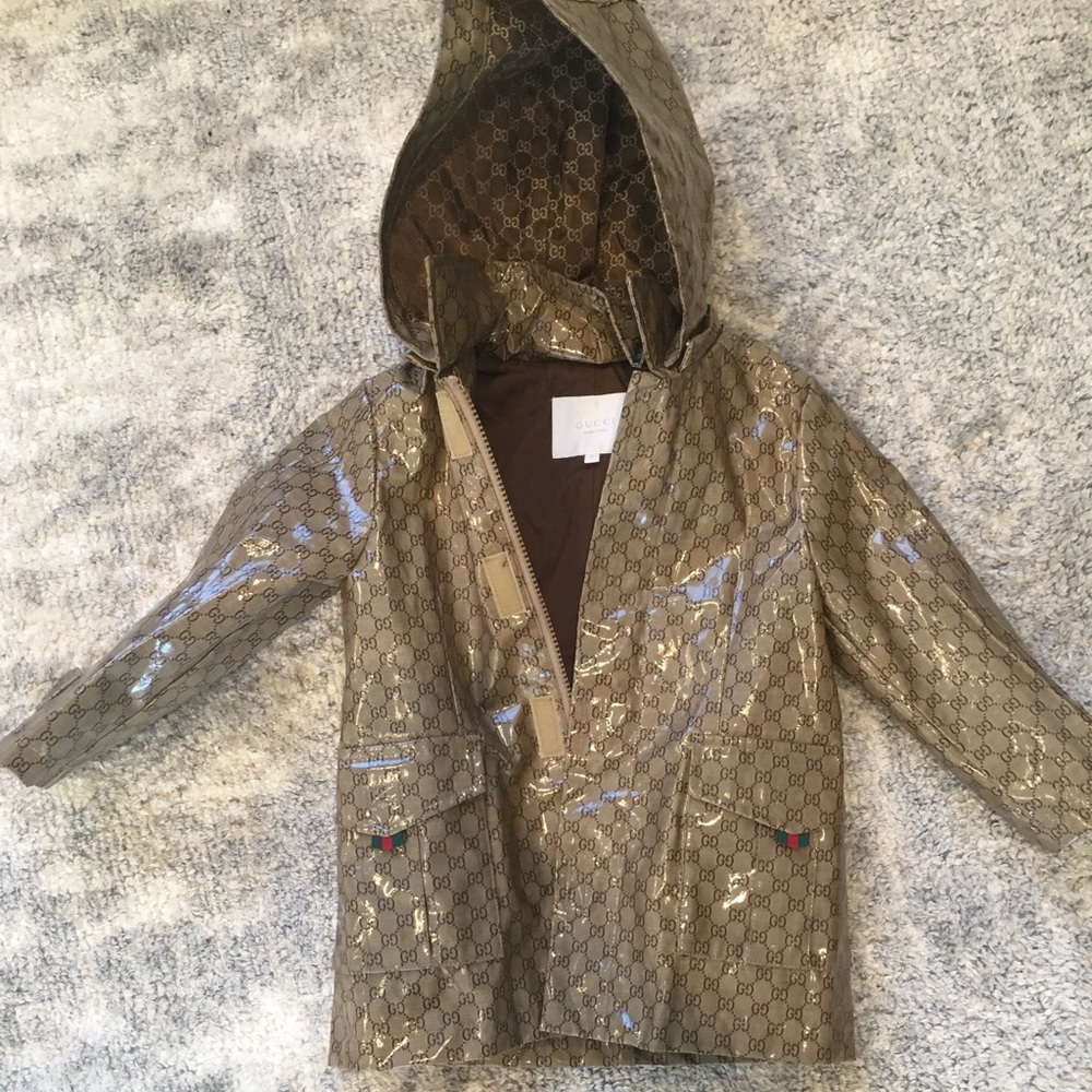 GUCCI rain jacket super adorable.  2T